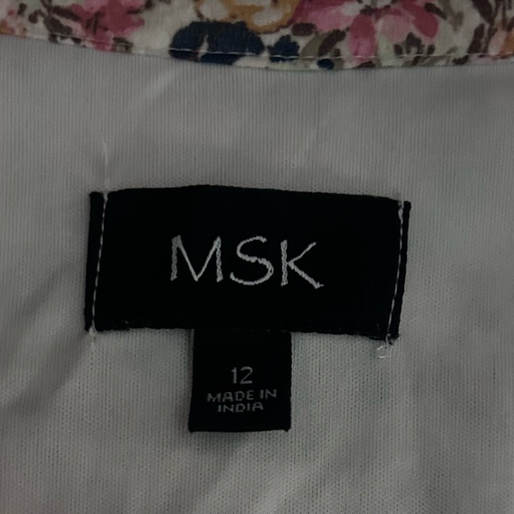 Pink, White, and Black Pattern Dress - Picture 3 of 3